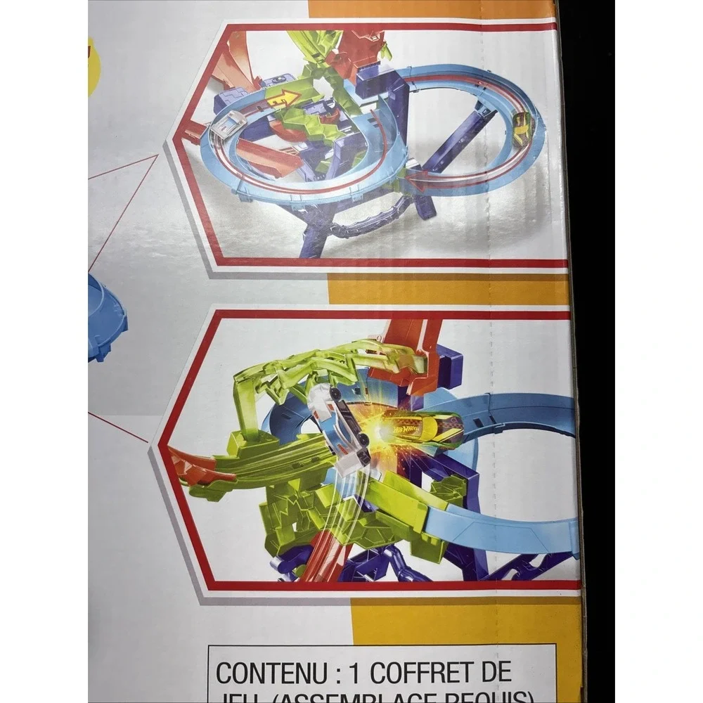 Hot Wheels Action Mid-Air Multi-Crash Stunt‎ Toy Mattel New Car Race Track